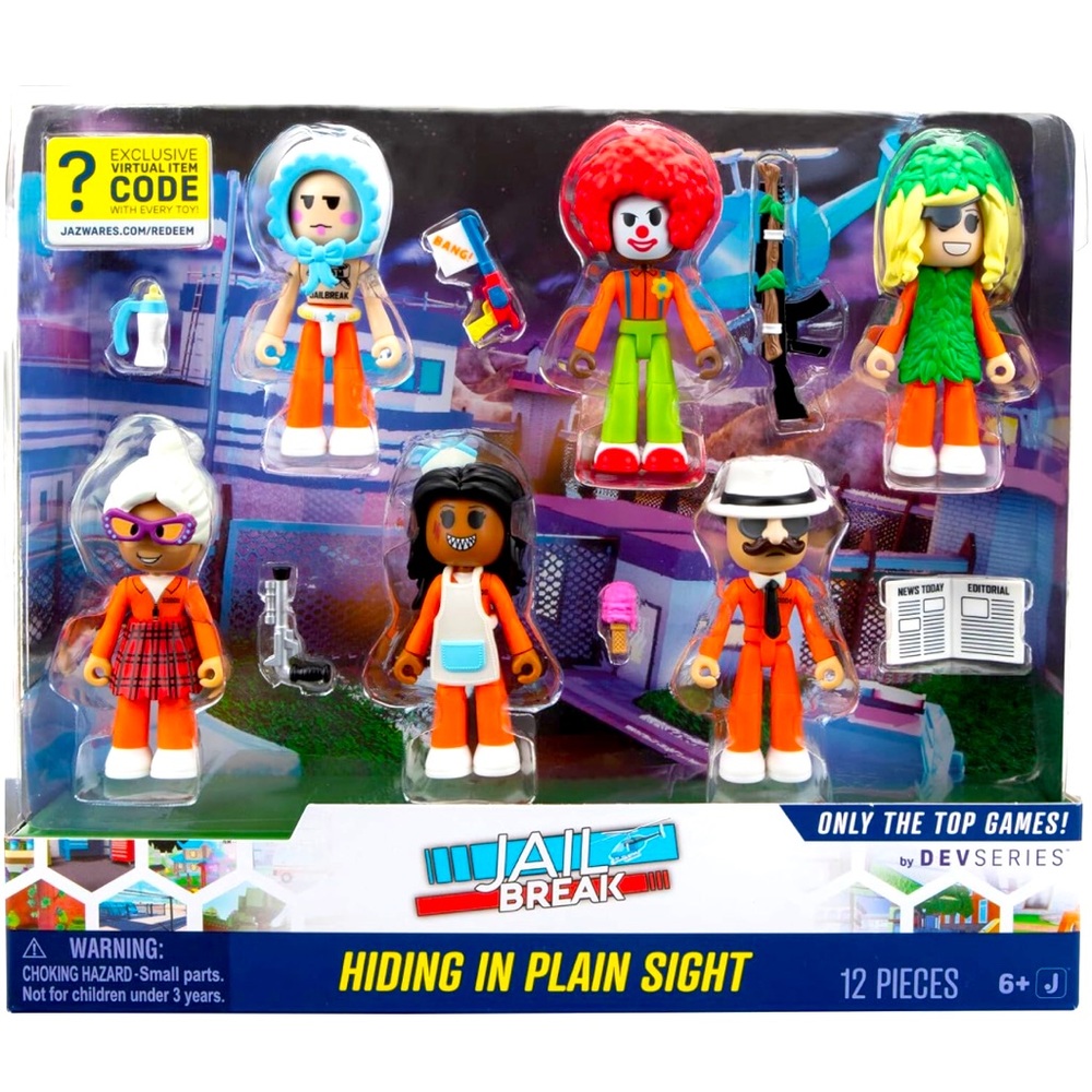 DevSeries Jailbreak Hiding in Plain Sight Multipack Six 2.75” Action Figures Set